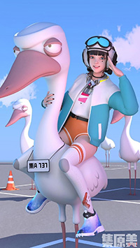 虚拟偶像机甲少女集原美可爱二次元意境(10)